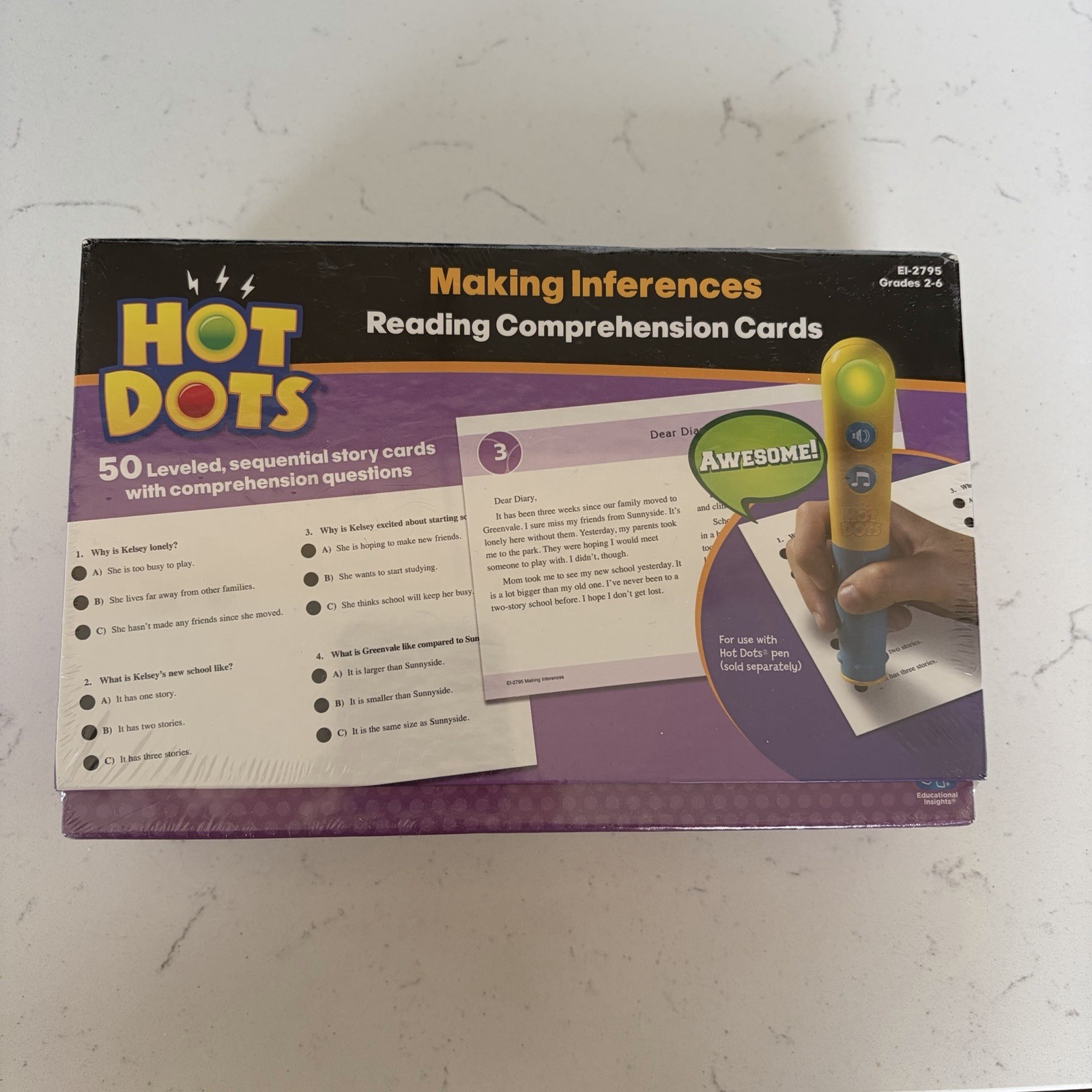 New Educational Insights Hot Dots Reading Informational Text Cards Grade 2-6