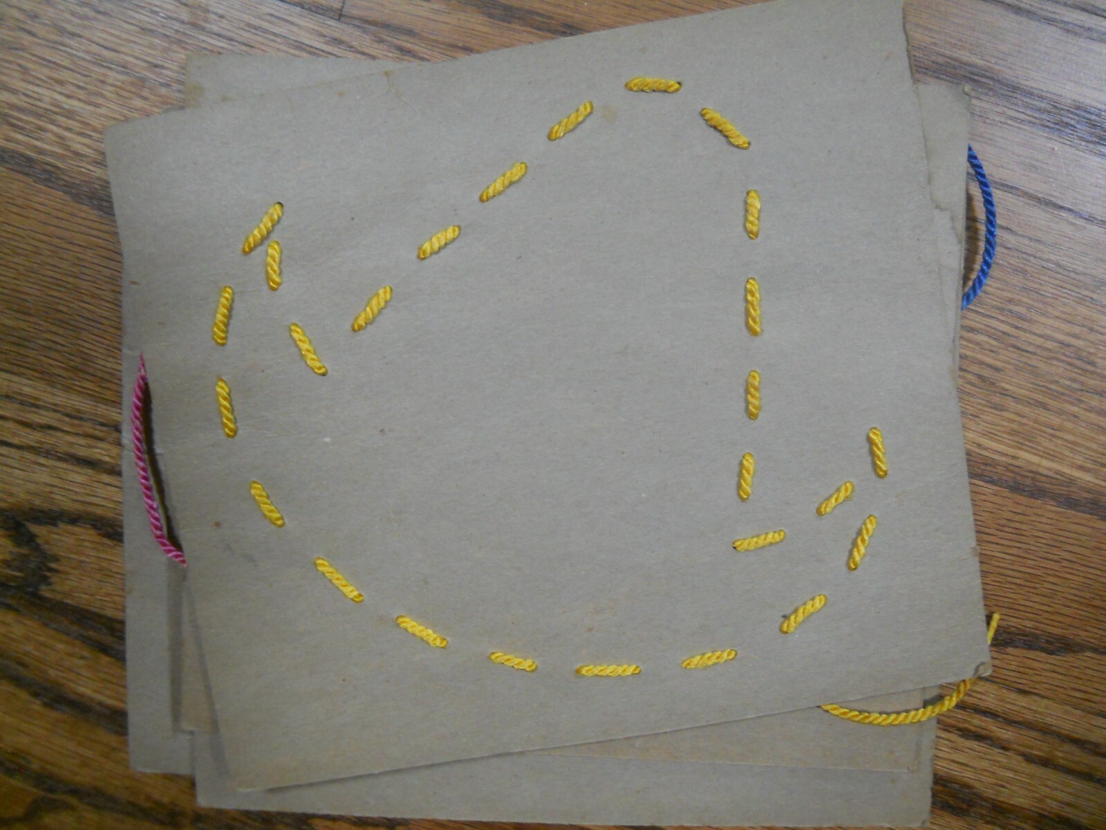 12 RARE Vintage Flocked Lacing Cards