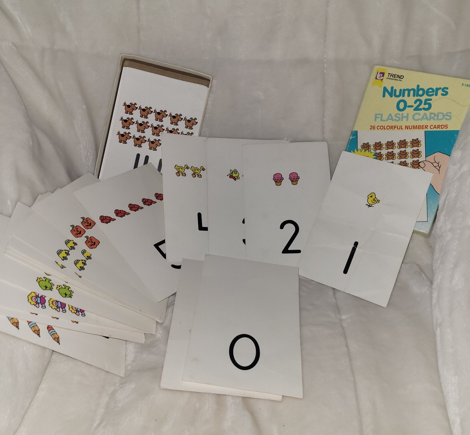 Vintage 1985 Enterprise Flash Cards Numbers