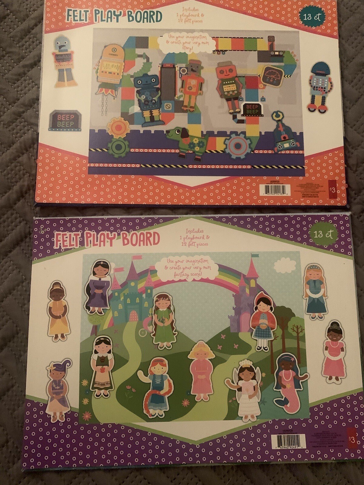 The Story Teller Felt Story Board Cutouts Fairy Tale Stories Robots Lot 15×11