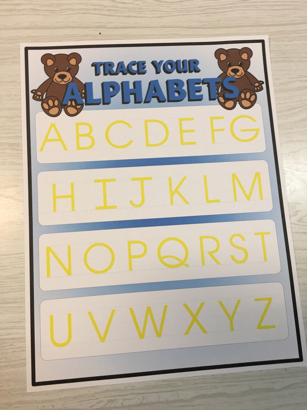 BEARS -THEMED Learning Activities Package – LAMINATED – Teaching supplies