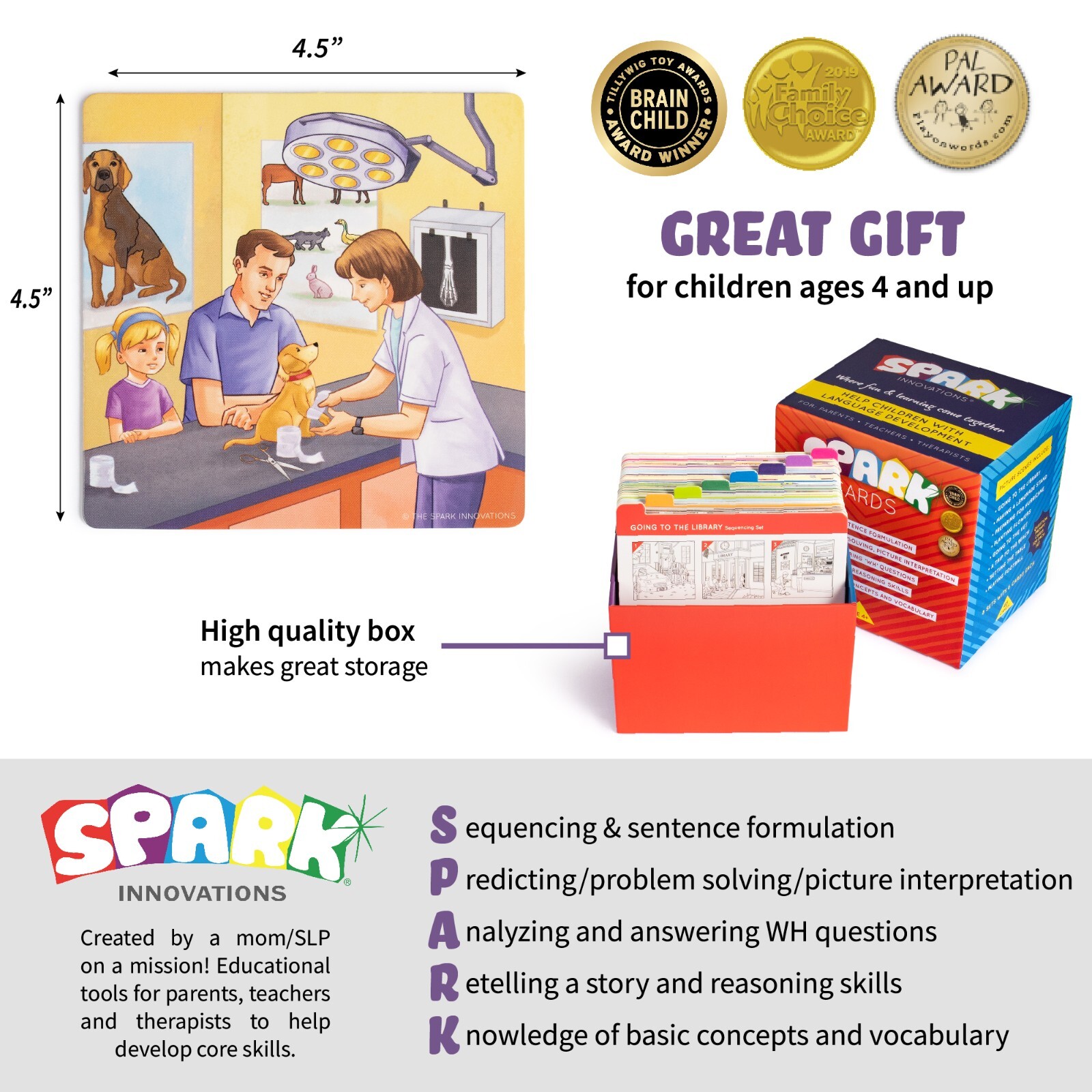 Sequencing Cards For Storytelling and Picture Interpretation Speech Therapy Game