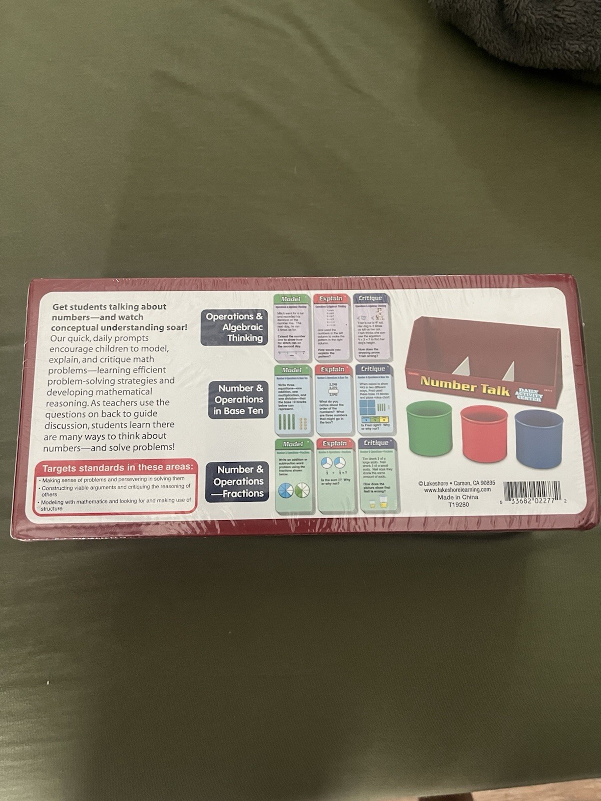 Lakeshore Number Talk: Daily Activity Center 120 Cards Grade 4 Sealed