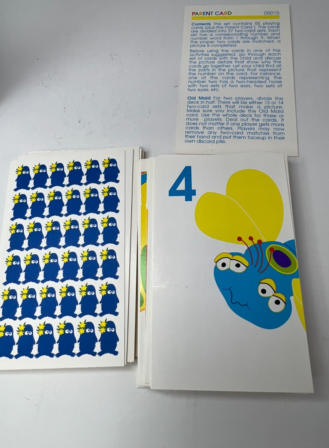 Old Maid Playing Cards 1992 School Zone Publishing Company COMPLETE