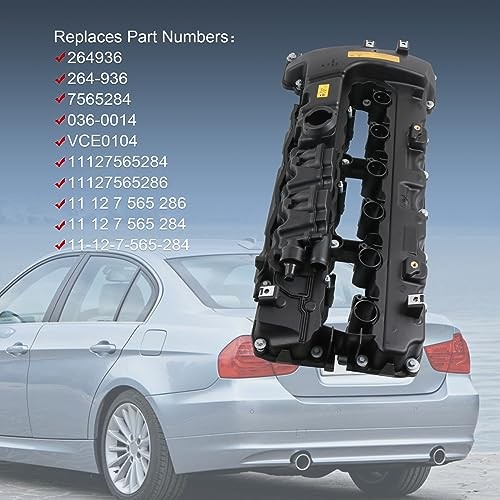 JDMSPEED New Engine Valve Cover 11127565284 Replacement for BMW 135I 335I 535I