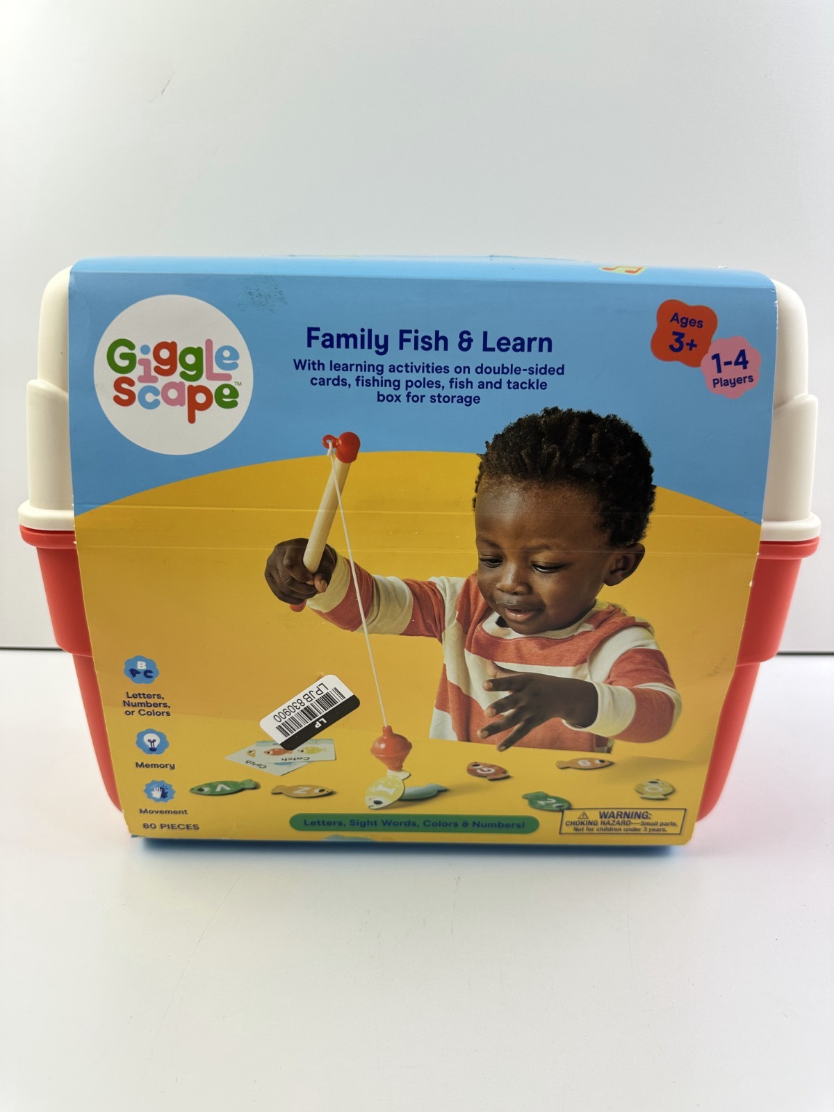 Giggle Scape Family Fish & Learn Board Game Toy 1-4 Players For Kids Age 3+