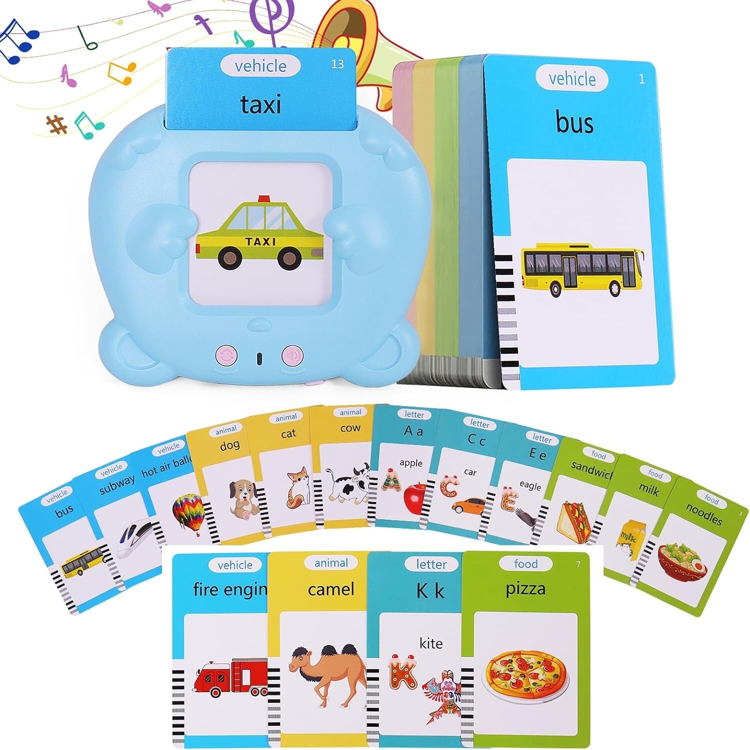 Talking Flash Cards Pocket Speech Toys for 3 4 5 6 Year Old, 510 Sight Words