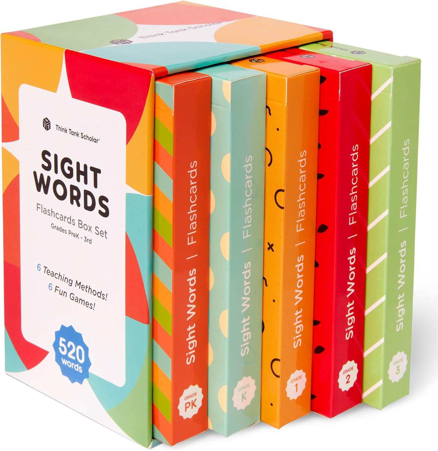 Award-Winning Sight Words Flash Cards – 520 High Frequency Words for Kids Ages 3