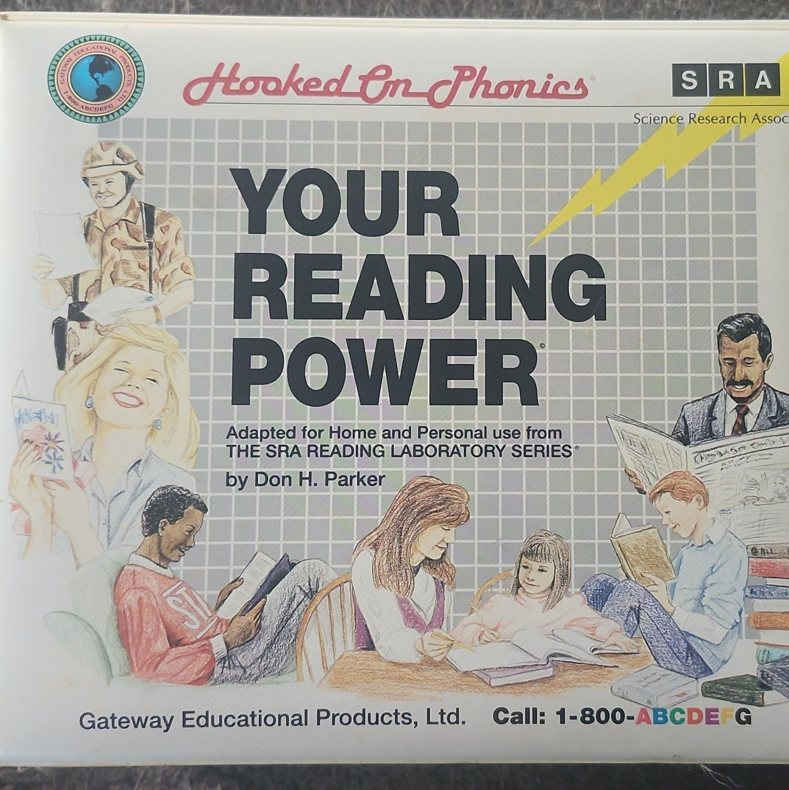 Hooked on Phonics SRA Your Reading Power Reading/Phonics Book & Cassettes 1989