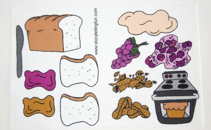 Peanut Butter and Jelly Felt / Flannel Board Set