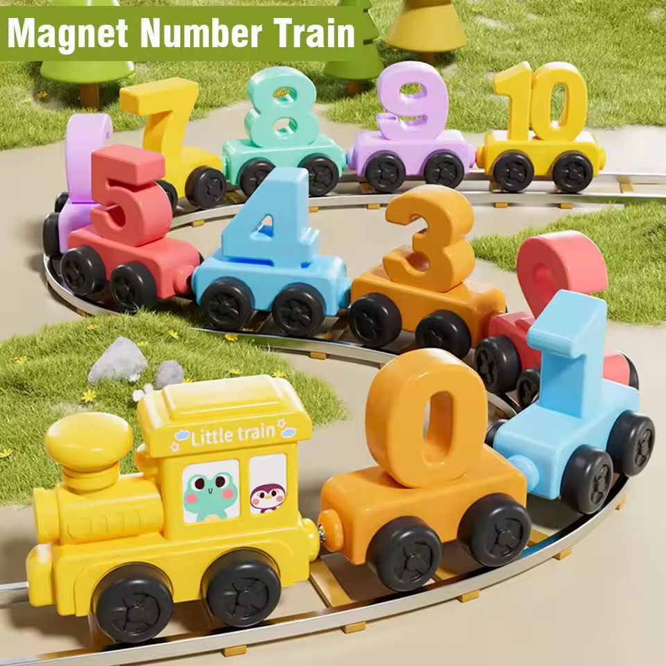 Magnet Number Train Set for Toddlers 1-6 Years Old – Counting Toy, Learnin Y2F2