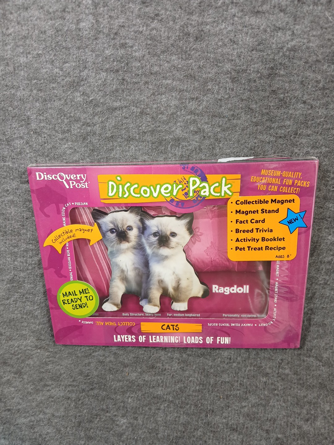 Lot Of 5 Discovery Post Discover Pack Cats Volumes 2, 4, 6, 7, and 8