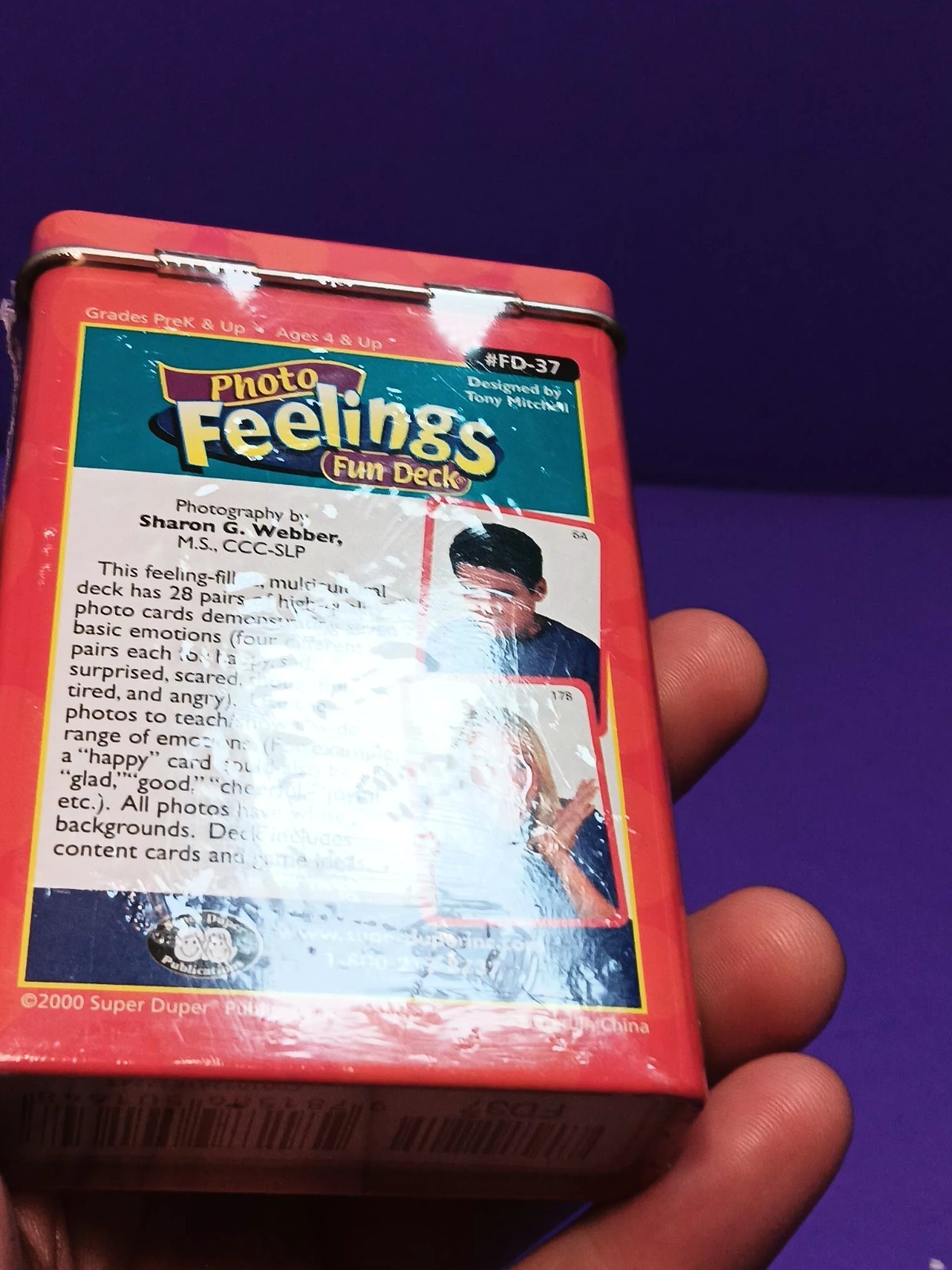 Super Duper Publications Photo Feelings Fun Deck FD-37 NEW SEALED Speech Therapy