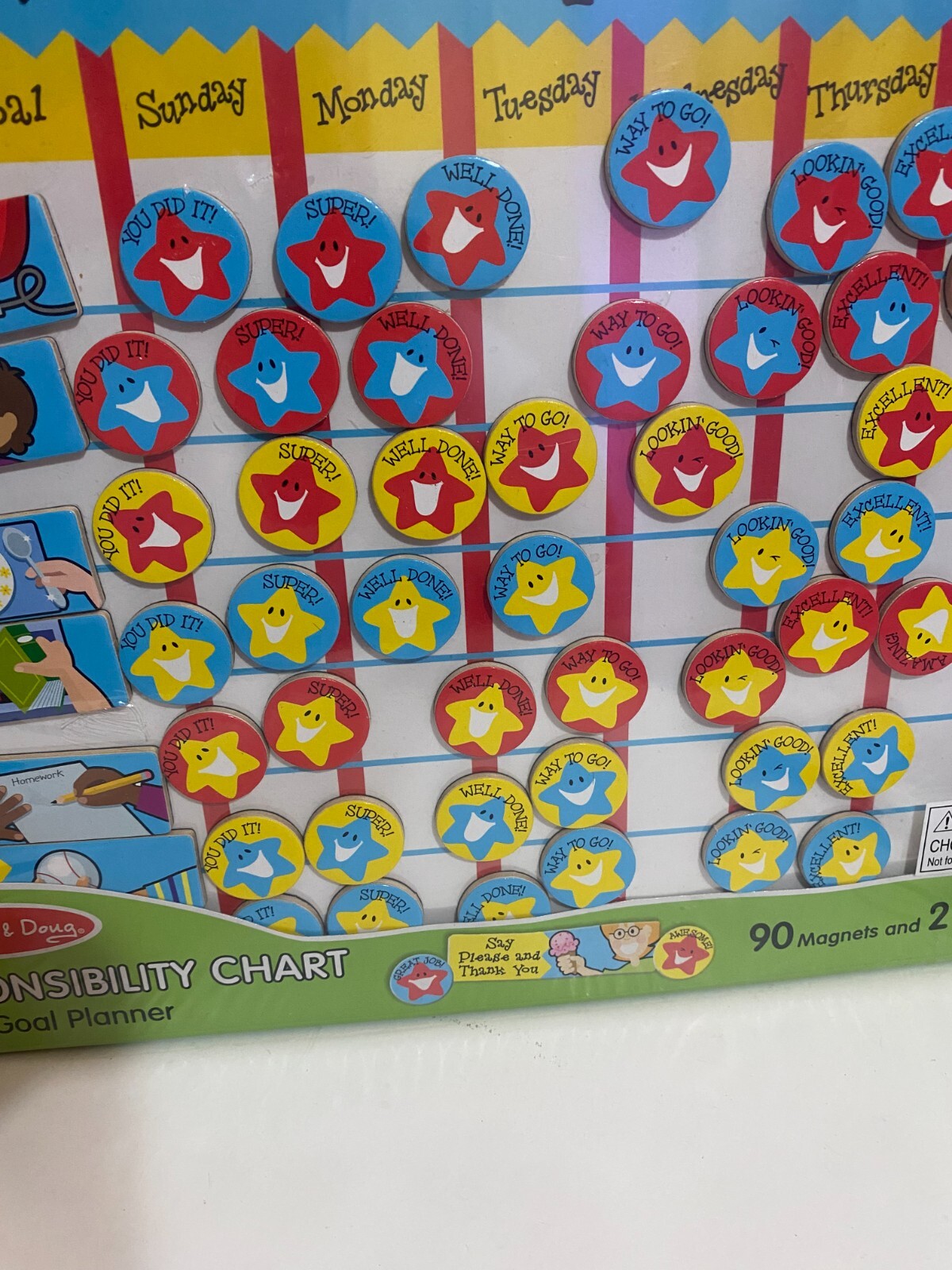 MELISSA & DOUG MY RESPONSIBILITY CHART WEEKLY GOALS & RESPONSIBILITY FOR KIDS
