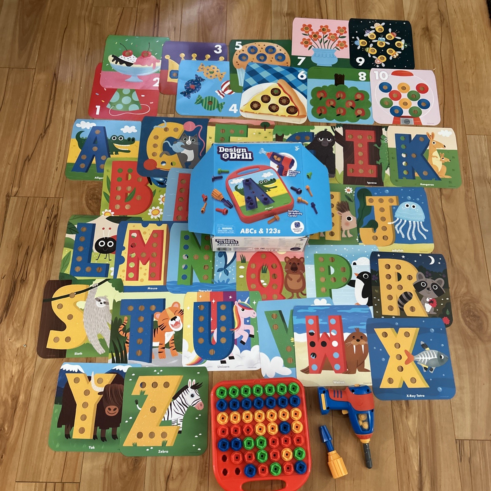 Design and Drill ABCs and 1 2 3 in Original Box Read