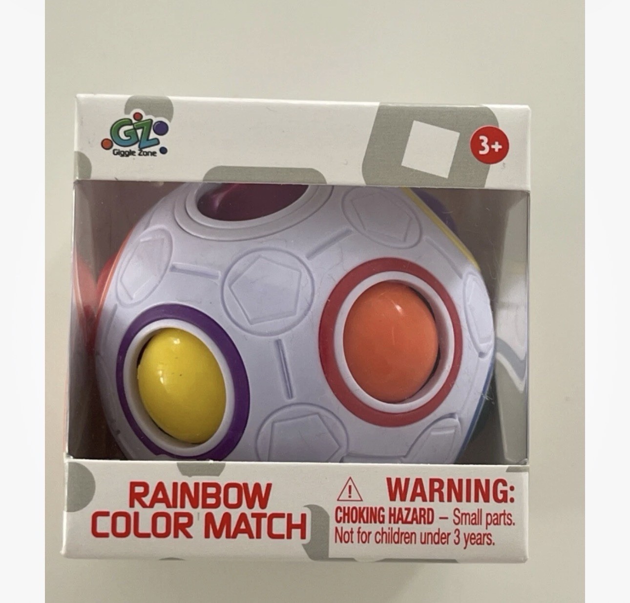 Giggle Zone Rainbow Color Match Puzzle Ball Novelty Toy NEW