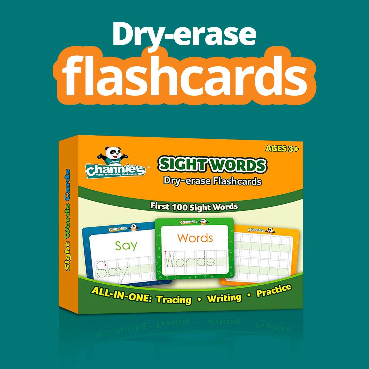 Channies Visual Dry Erase Flashcards for Pre-K Through First Grade Students to L