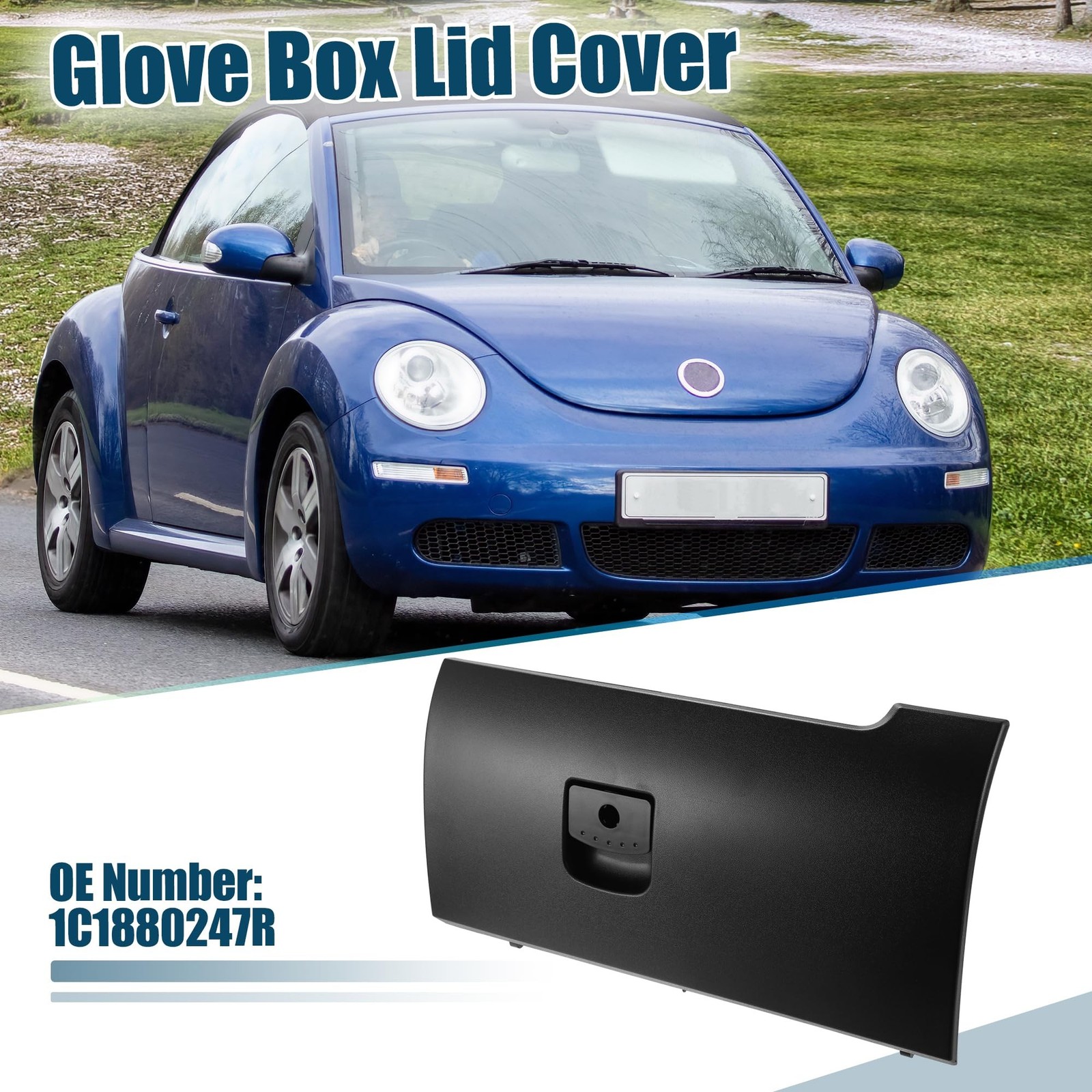 Dash Glove Box Door Lid Cover for Volkswagen Beetle 2006-2010 Sturdy No.1C188…