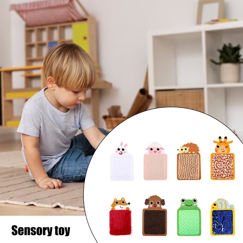 Tactiles Mat Toy Kids Hand-Eye Coordination Cartoon Visual Sensory Board Toy