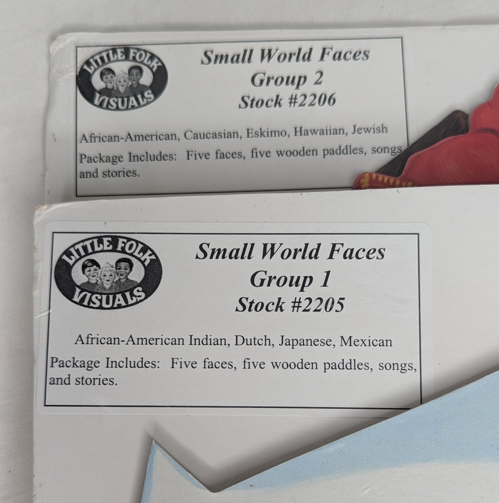 Little Folk Visual Small World Faces Ethnicity Nationality Learning Aid 10 Faces