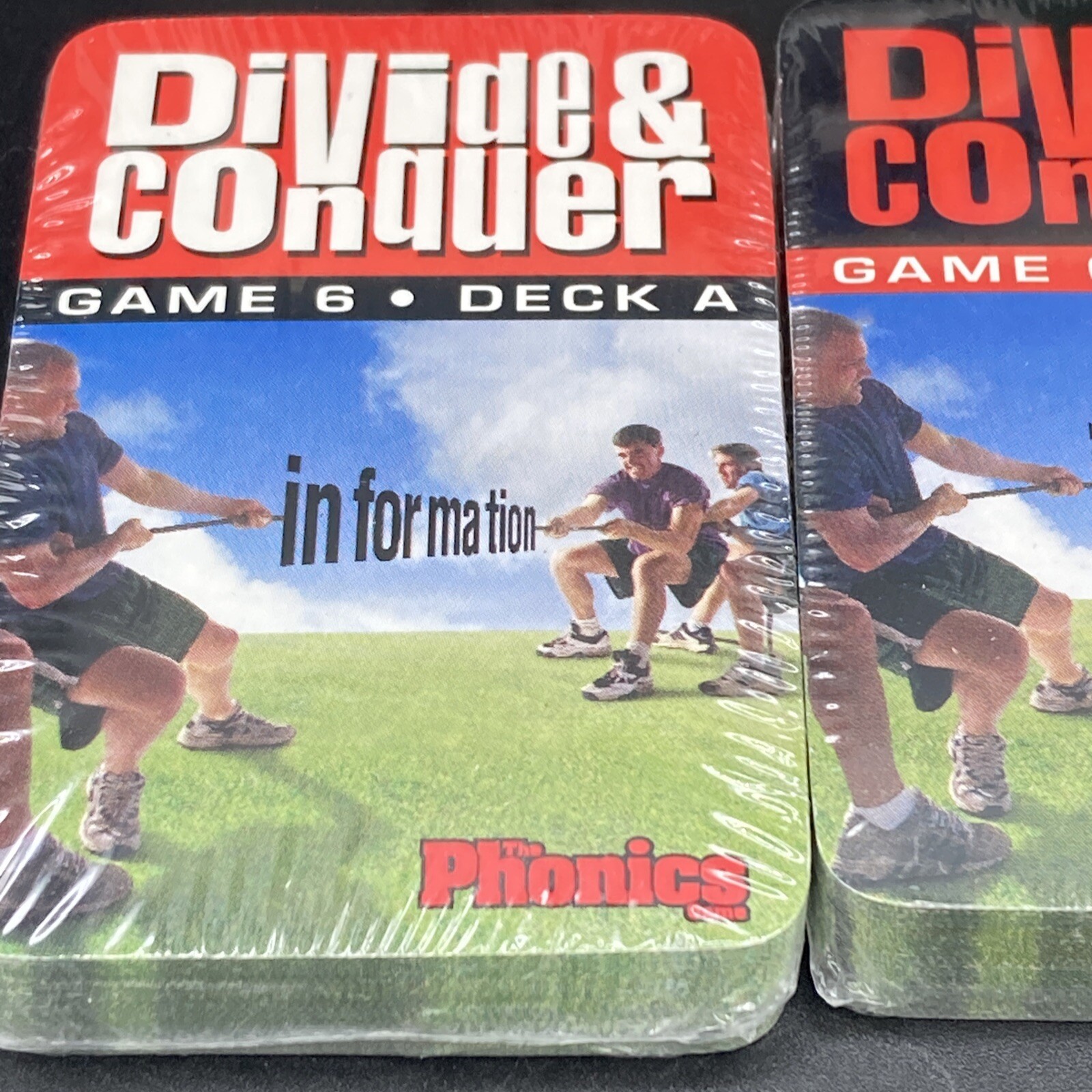 THE PHONICS GAME DIVIDE & CONQUER GAME 6 DECKS A & B BRAND NEW SHIPS FREE