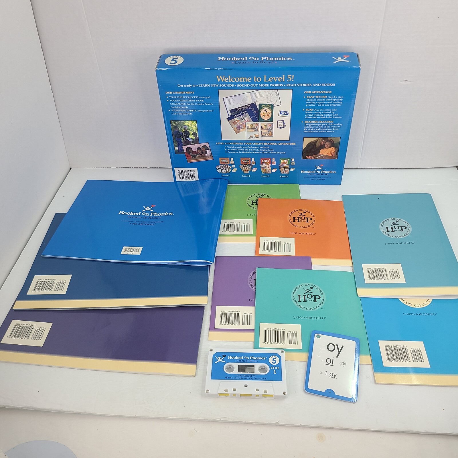 Vintage Hooked On Phonics Level 5 Learning Kit Home Schooling Kit