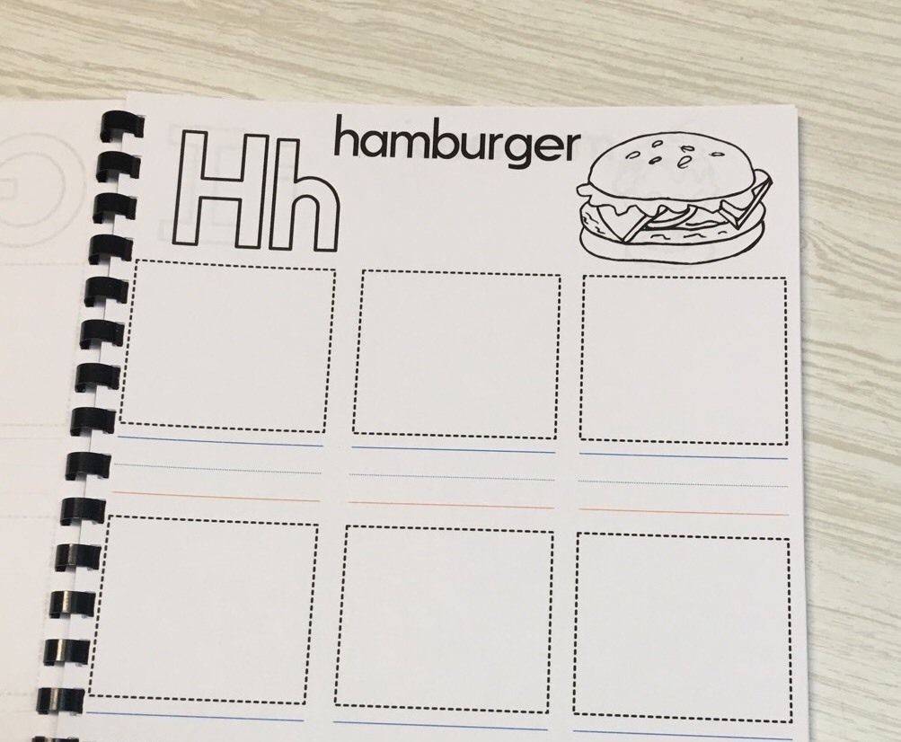Letter Sounds Pictionary – Pre-school – Kindergarten 40 pages – Single Book
