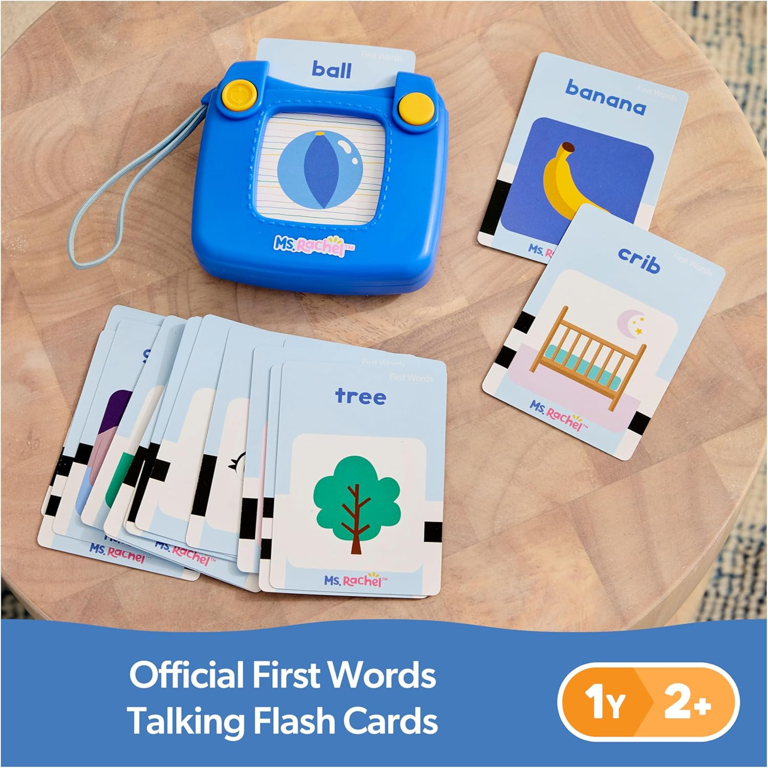 Official First Words Talking Flash Cards with Electronic Reader, 100 Words, Educ