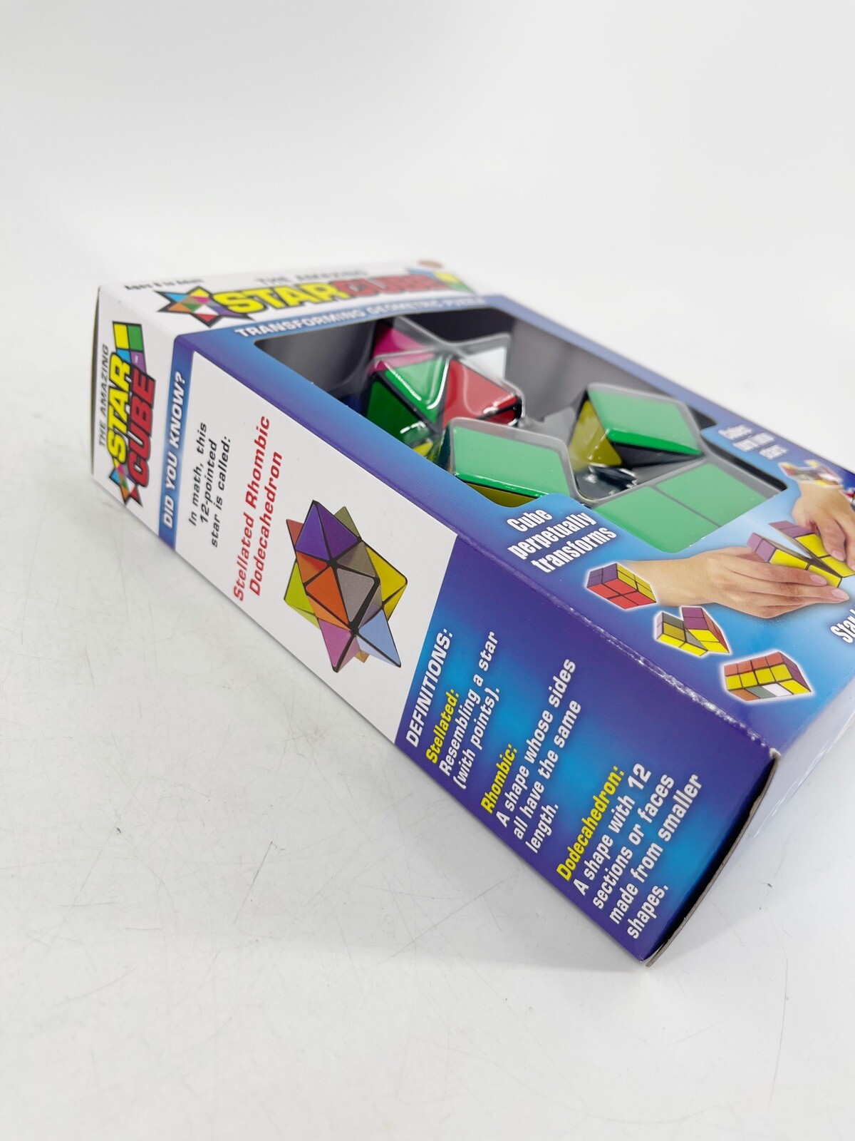 New THE AMAZING STAR CUBE Transforming Geometric Puzzle California Creations