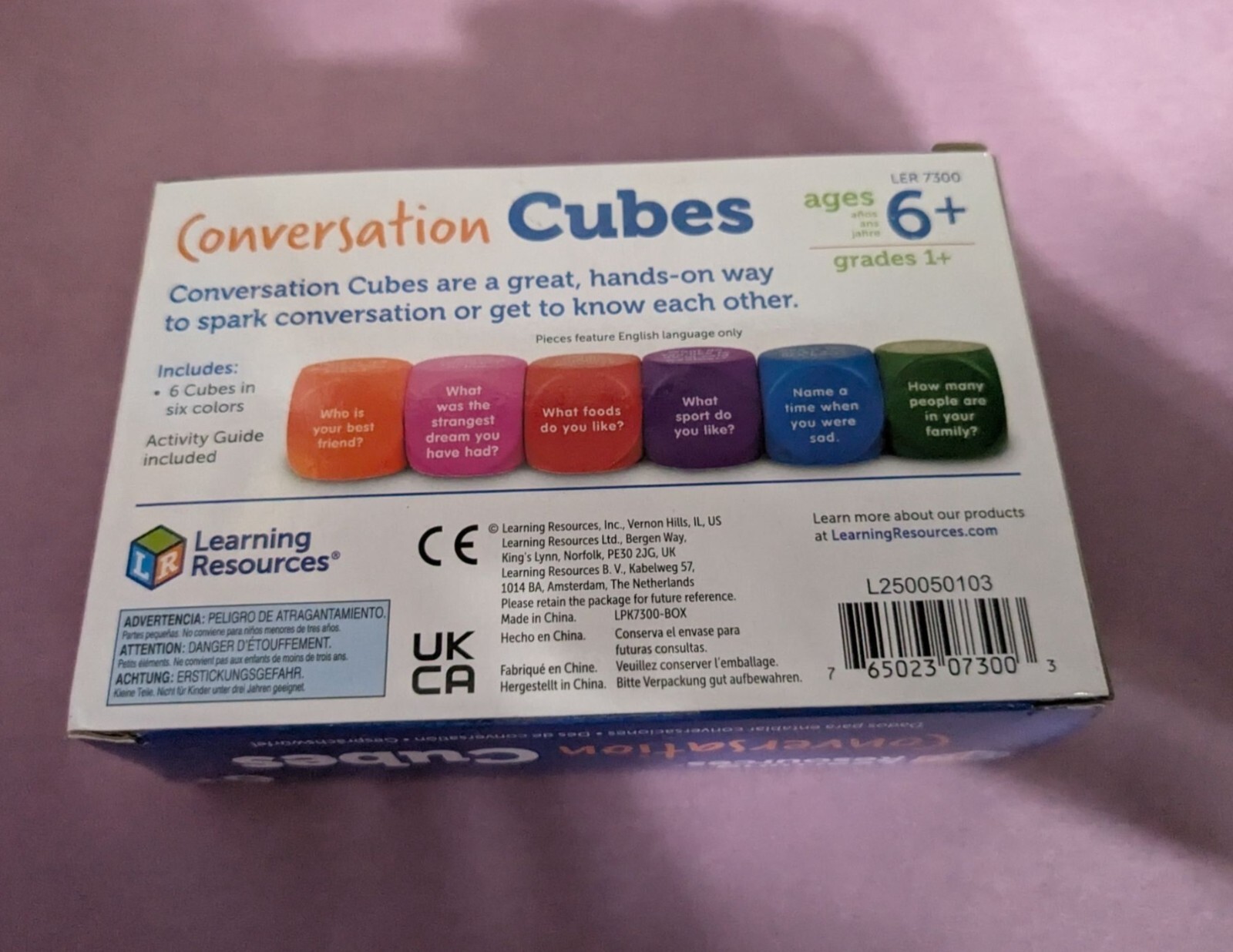 Learning Resources Conversation Cubes Aid Student Oral Language Listening Skills