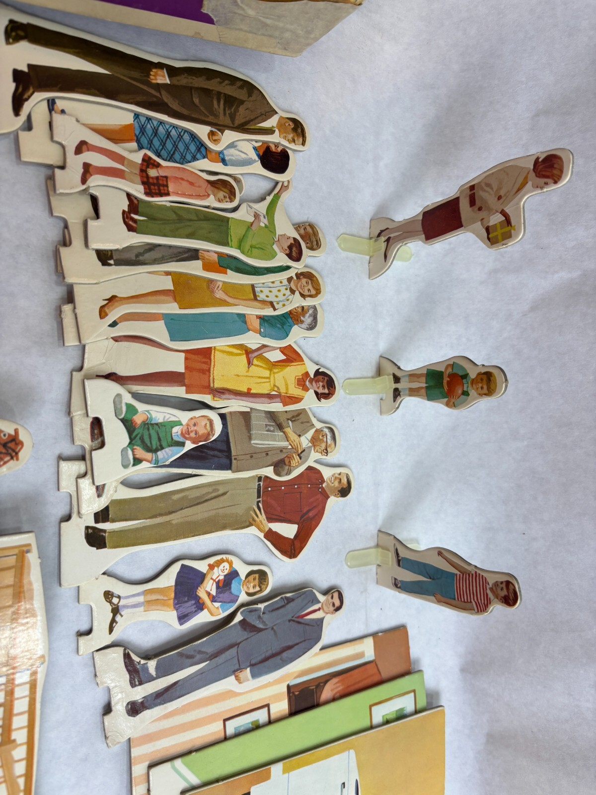 1966 Instructo Activity Kit My Home and Family (white) 1033 Cardboard Paper Doll