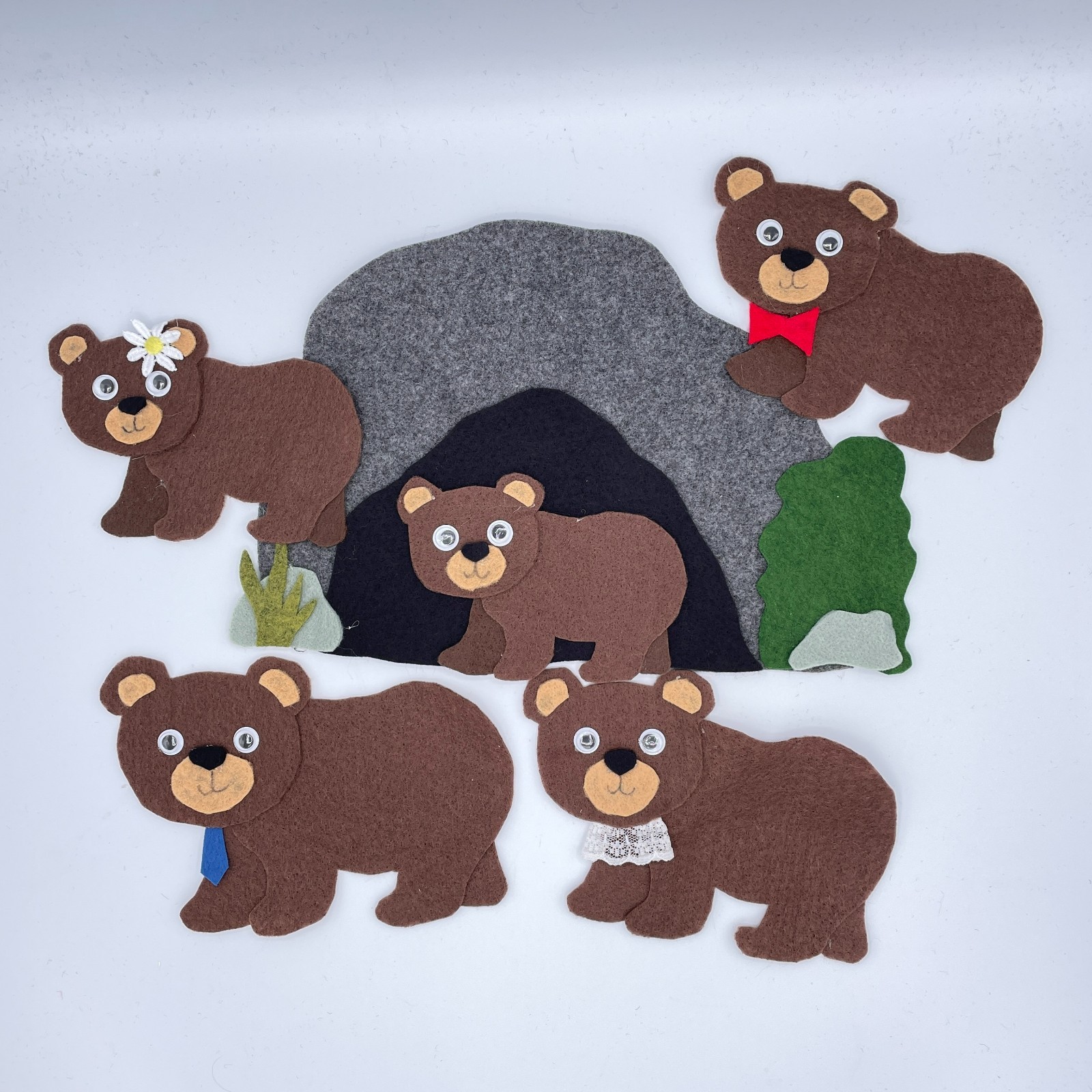 Are You Sleeping Baby Bear? Sample Set for Felt or Flannel Board Play
