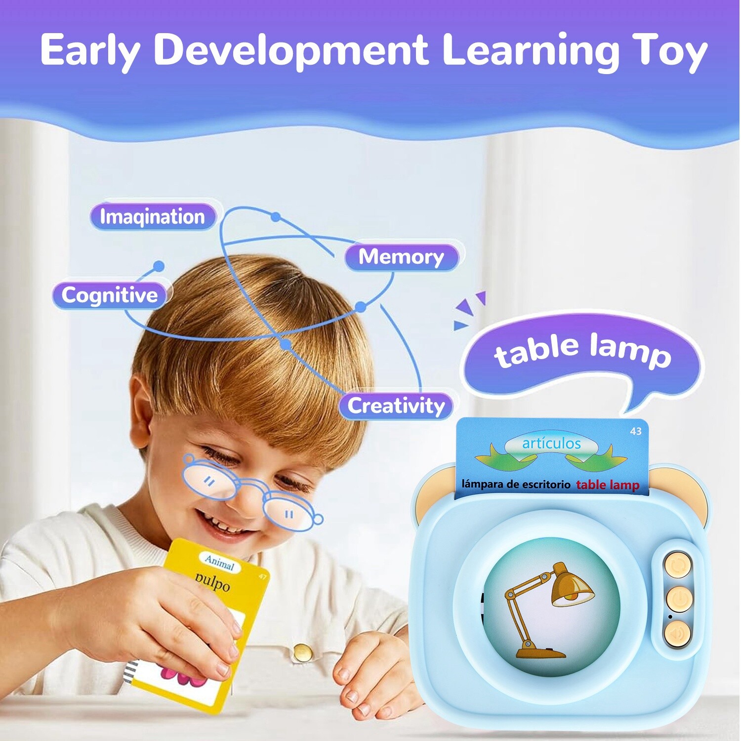 Talking Flash Cards 224 Sight Words for Toddler Toys Boys Girls Educational Toy