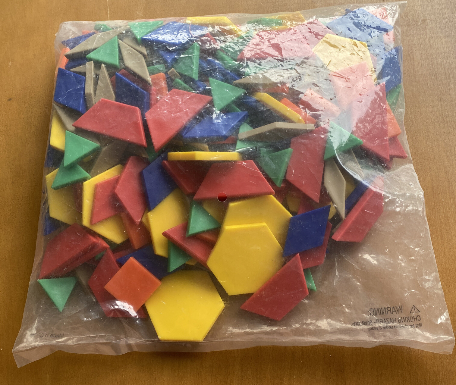 Bag Of Learning Resources Plastic Building Shapes (See Description)