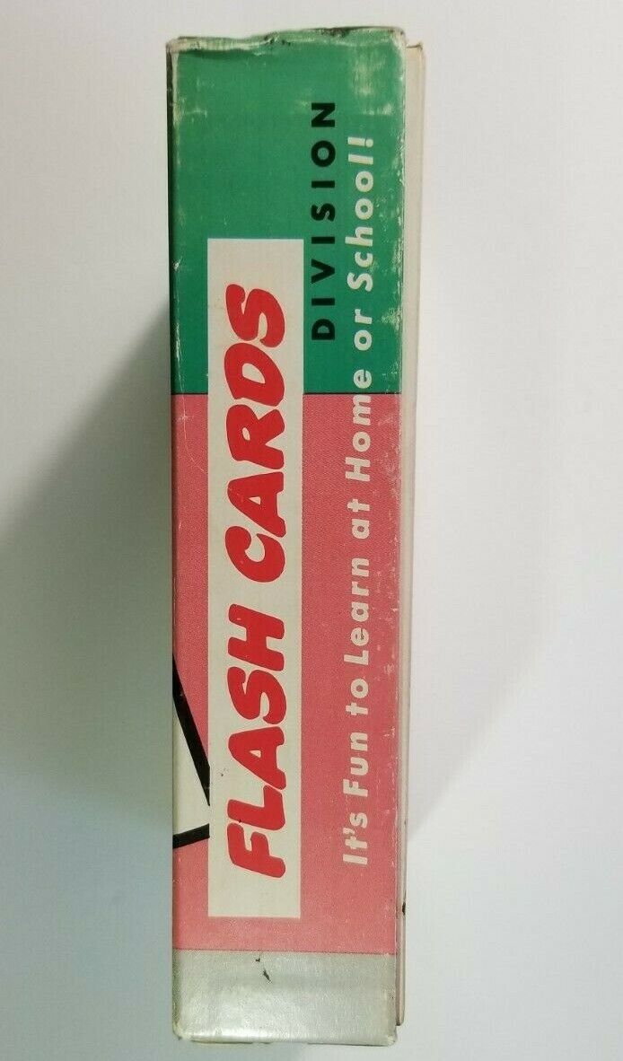 Vintage Flash Cards Division Learning Whitman 1959 Help Yourself Learn Anywhere