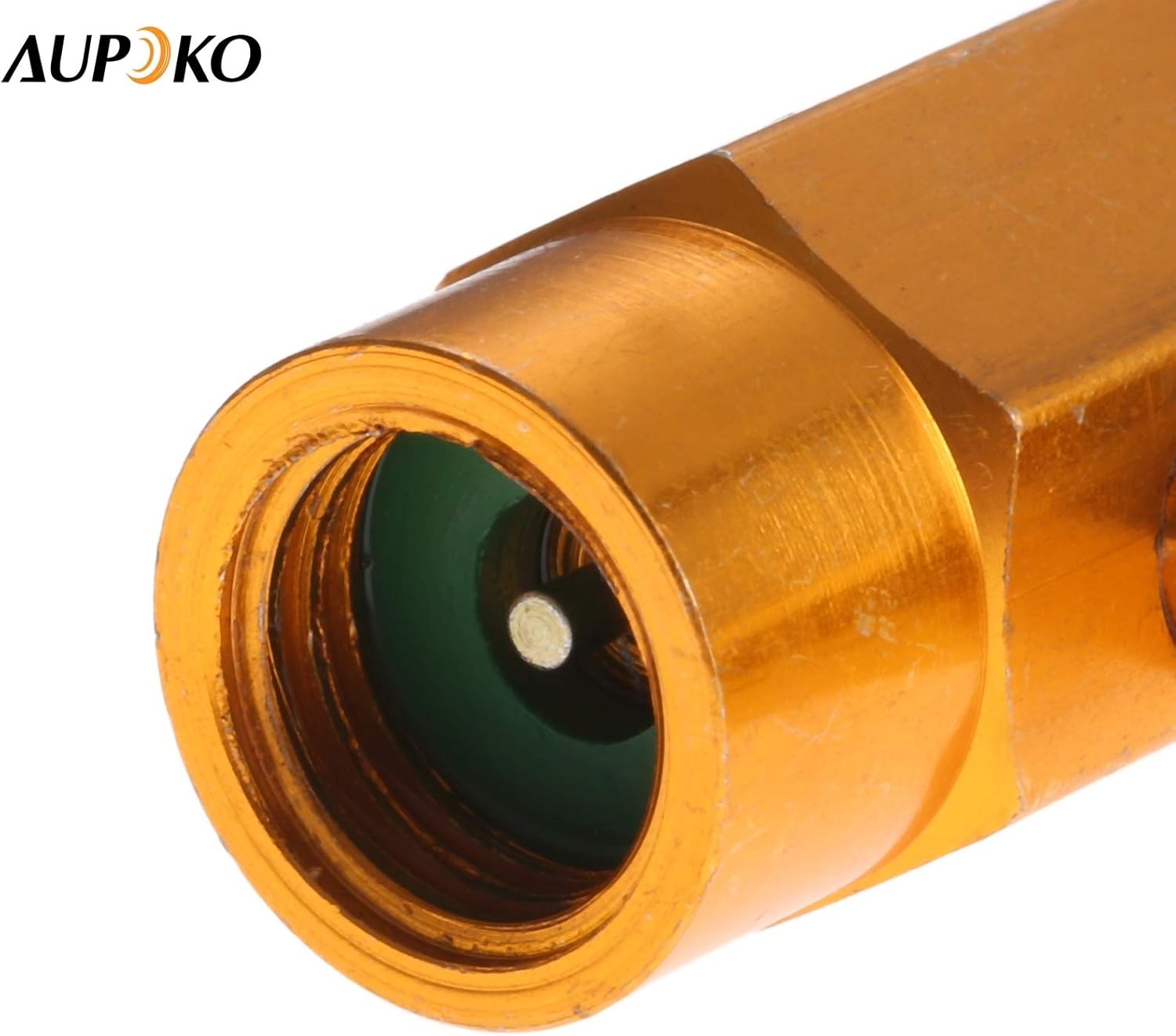 R134A AC Refrigerant Charge Hose Kit with Pressure Gauge 1/2″ Self-Sealing Valve