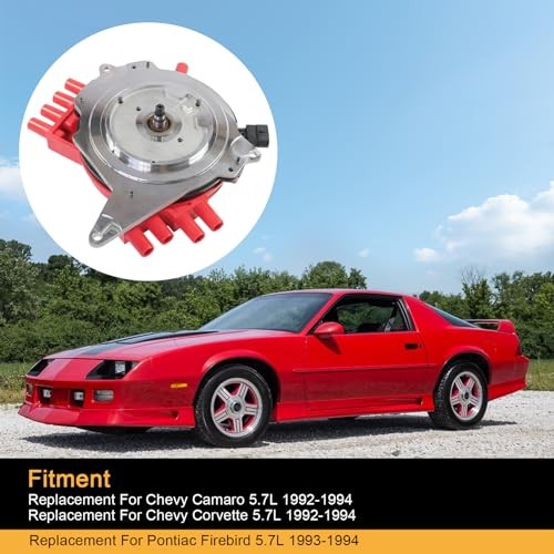 Red Ignition Distributor Chevy Camaro Corvette 5.7L 1992