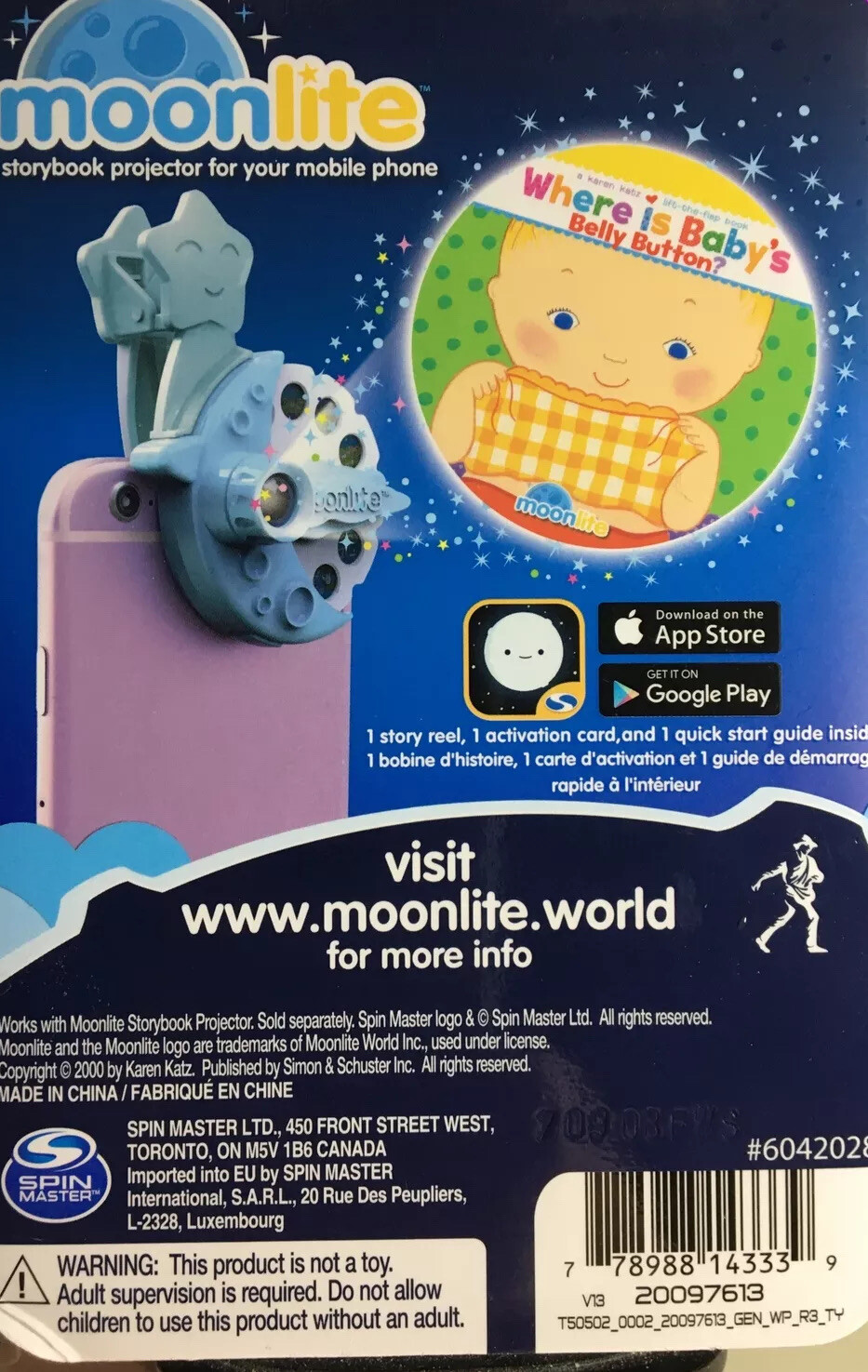 Moonlite Storybook Projector Story Reel For Your Mobile Phone. Where Is Baby’s