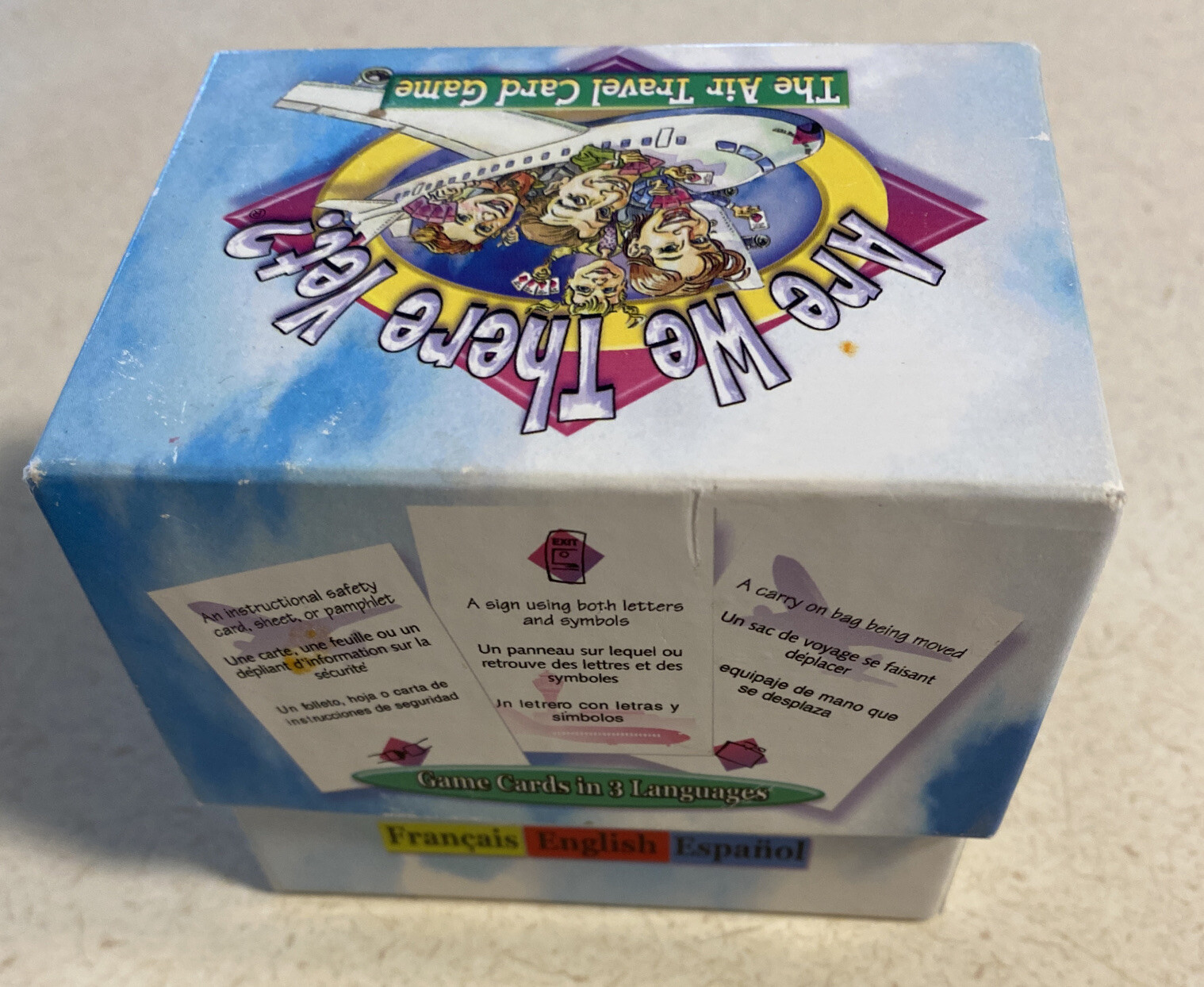 ARE WE THERE YET? The Air Travel Game Cards 3 Languages English Spanish French