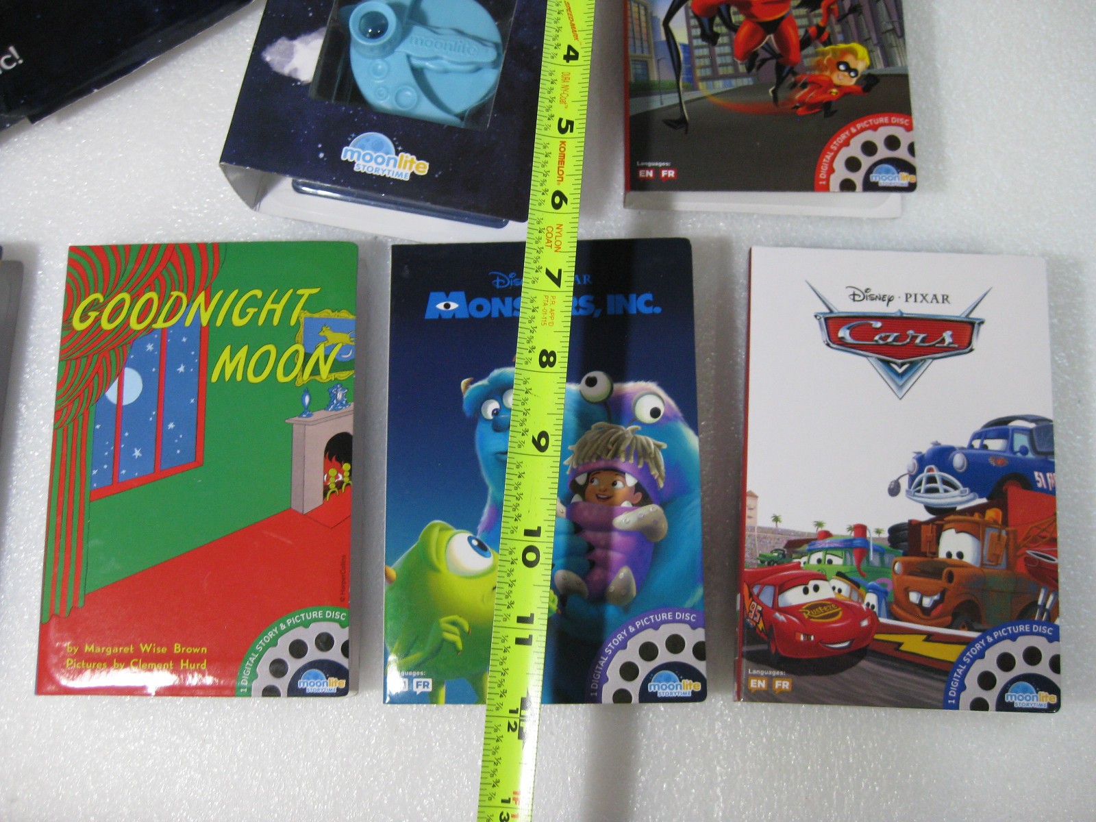 Disney Pixar Moonlite Story Time Projector & Movie Lot Of 5 Disk Sets In Cases