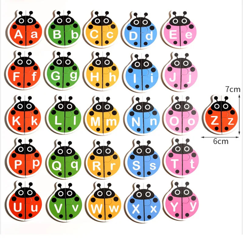 Letter Cognition Word Spelling Matching Card Letters Cartoon Education Teaching