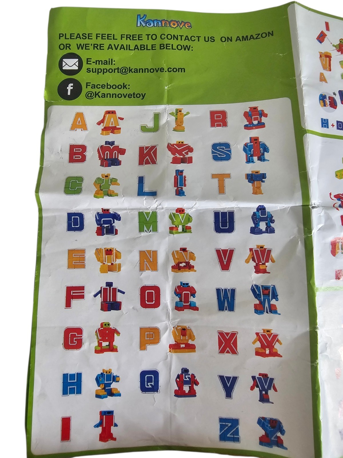 ALPHABLOCKS Alphabet Character Set for Kids Transforming And Combining Robots