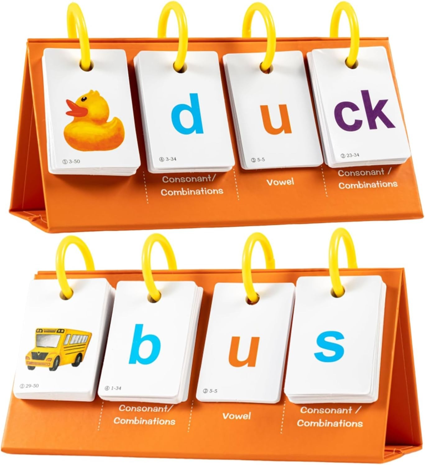 Phonics Flash Cards Learn to Read CVC Word Builder Games, Sight Words Games f…