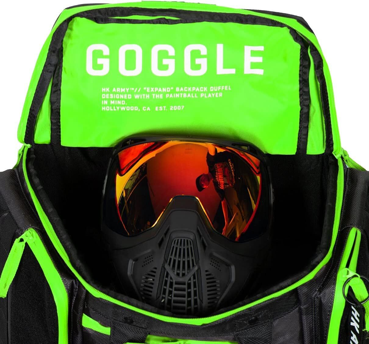 HK Army Expand Backpack Paintball Gearbag – Shroud Black/Green