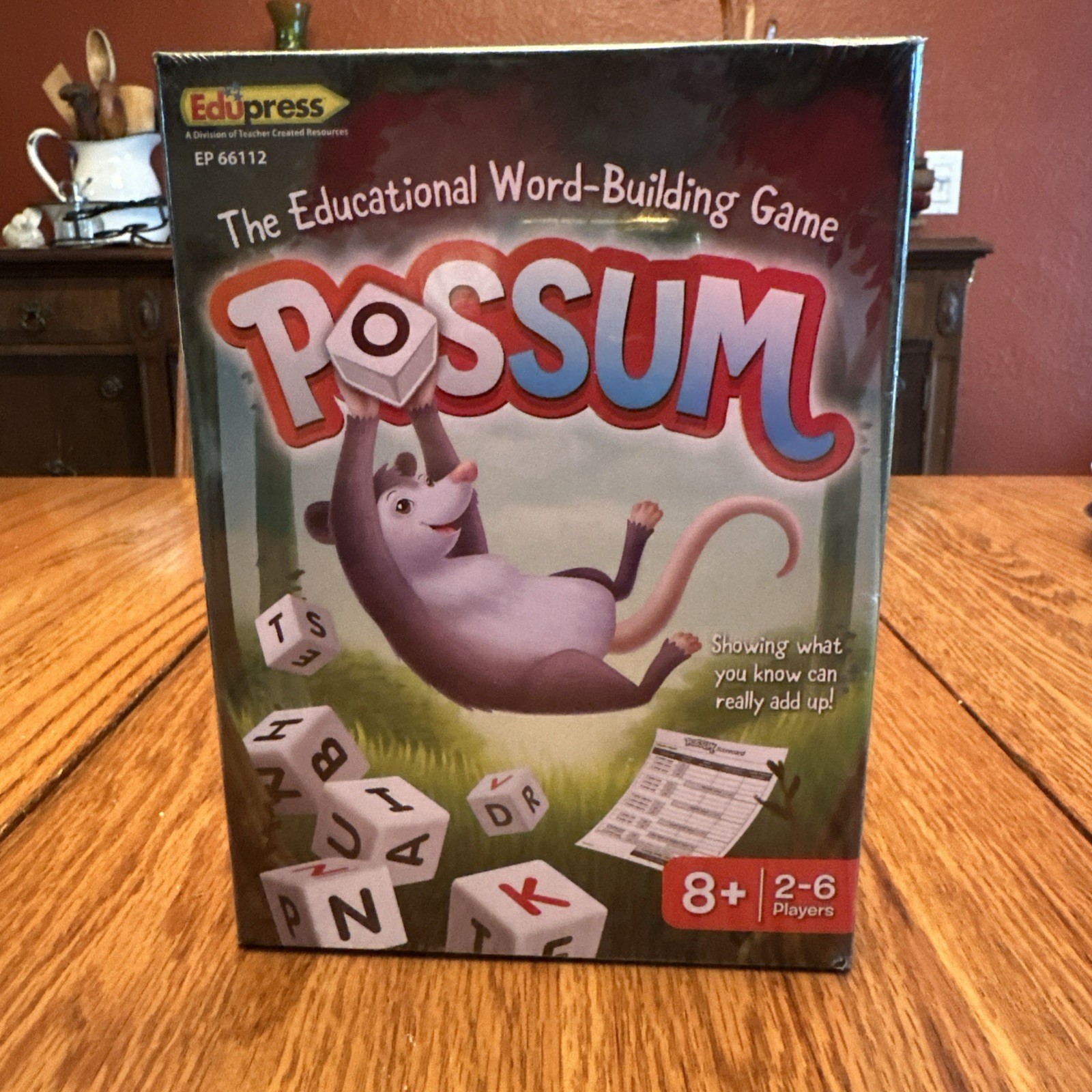 POSSUM The Educational Word Building Dice Game (Sealed) great christmas present
