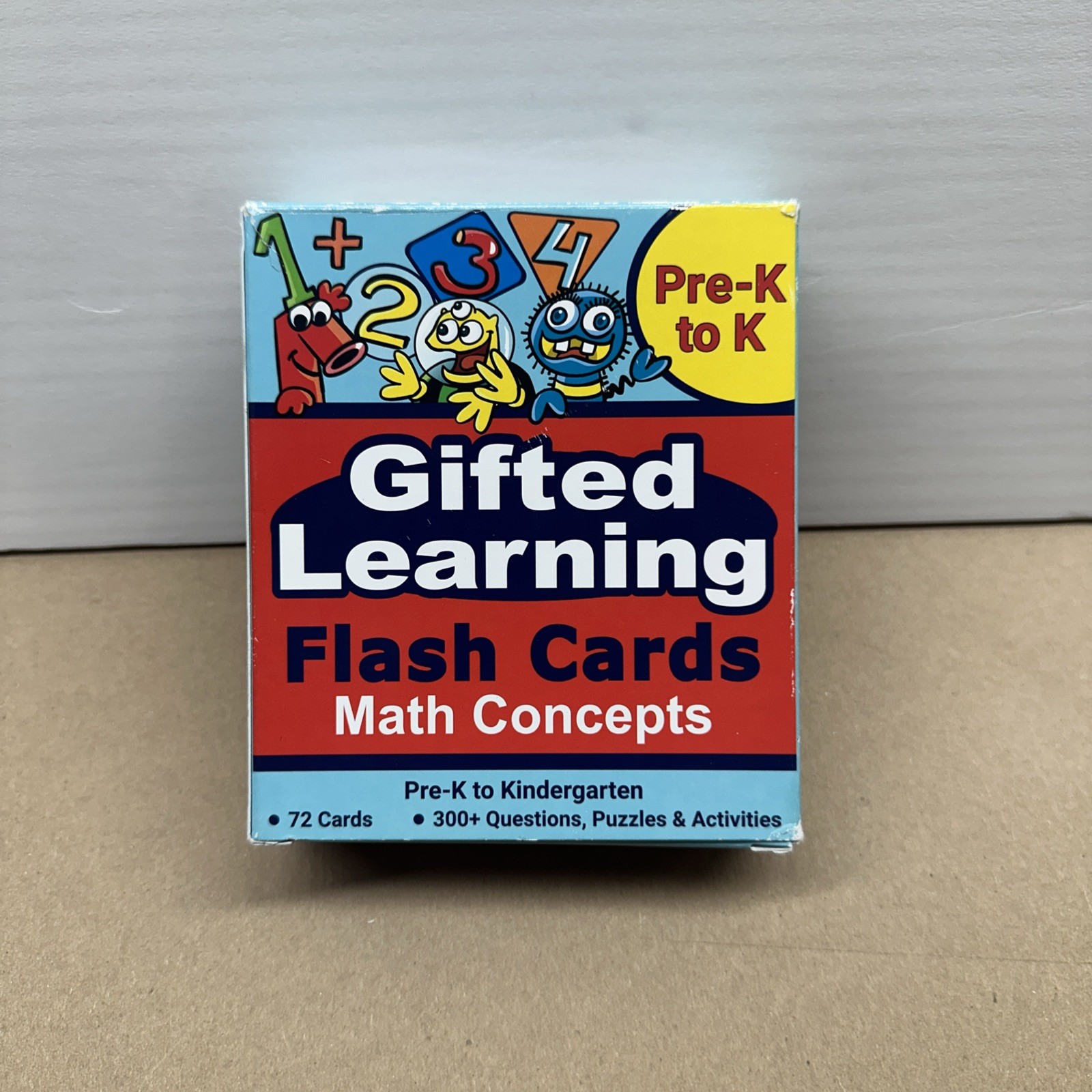 Gifted Learning Pre – K to Kindergarten Math Concepts Flash Cards Activities
