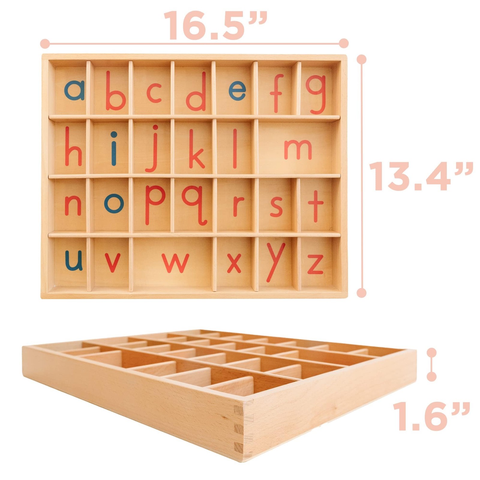 Movable Alphabet Montessori Wooden Letters – Moveable Alphabet With Box Mats …