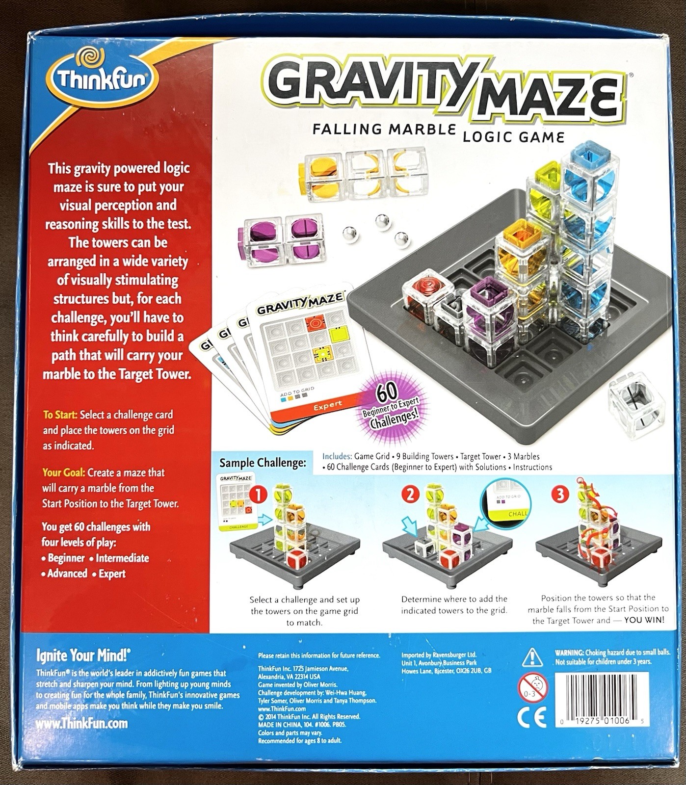 Think Fun Gravity Maze Marble Run Logic Game STEM Ages 8+ Years