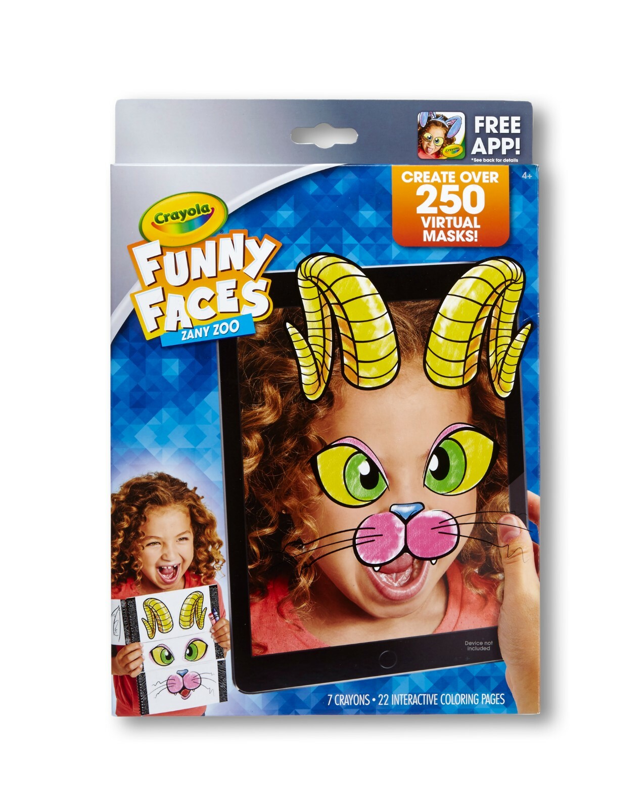 Crayola Funny Faces CREATE 250 VIRTUAL MASKS 22 Interactive Coloring Pages ZaZOO