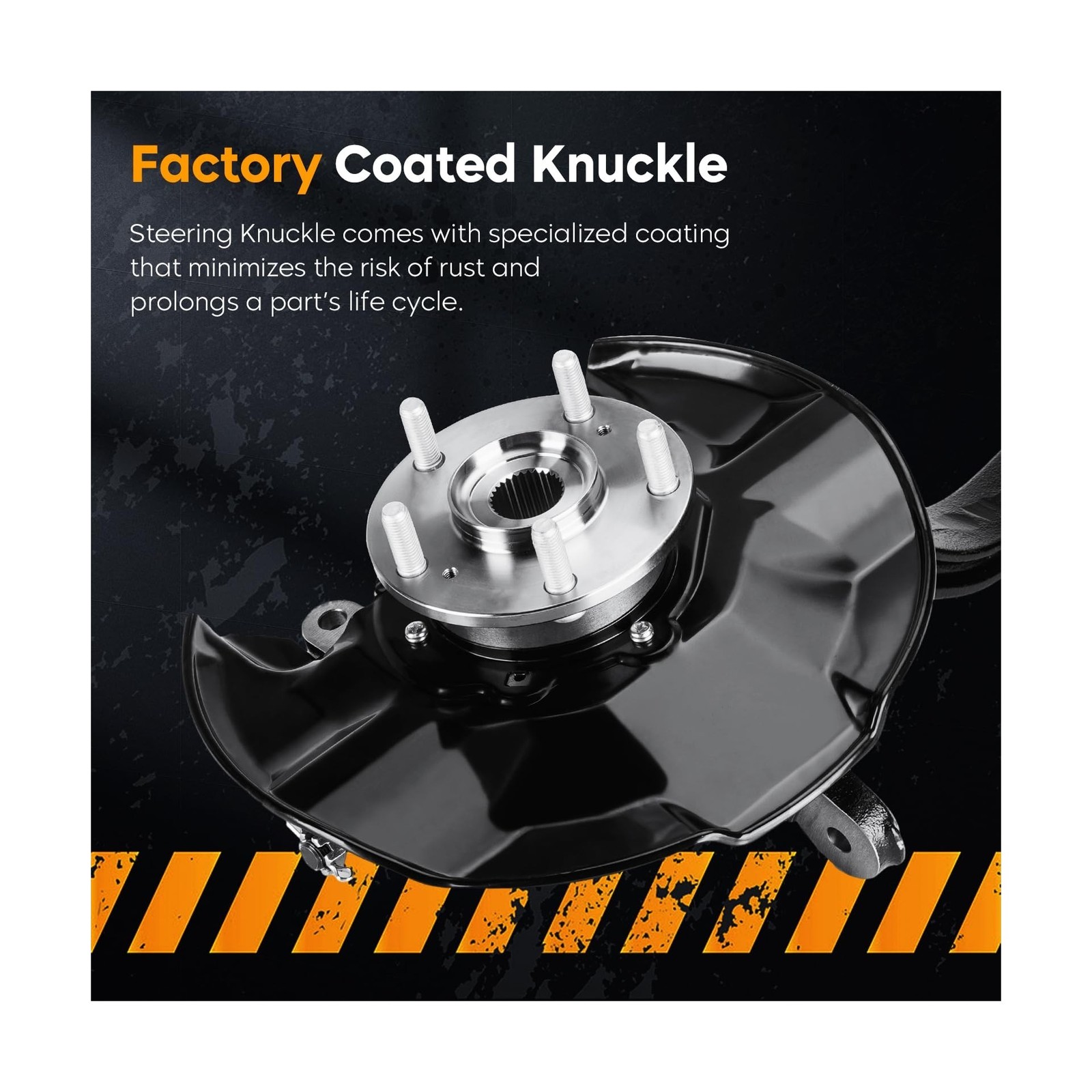 Front Right Steering Knuckles & Wheel Bearing Hub Assembly for Honda Accord 2…